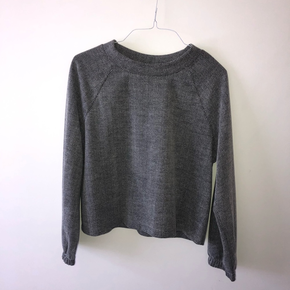 Long Sleeve Top in a Chevron Print